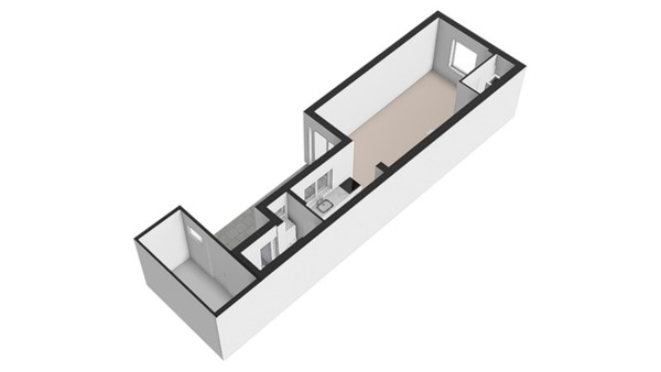 Plattegrond - Graswinckelstraat 38, 2613 PW Delft - Begane grond-3D.jpg